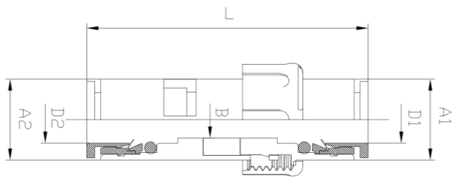 alt Gas-Water Block Micro Duct Connector Structure Structure de connecteur de micro-conduit de bloc gaz-eau alt