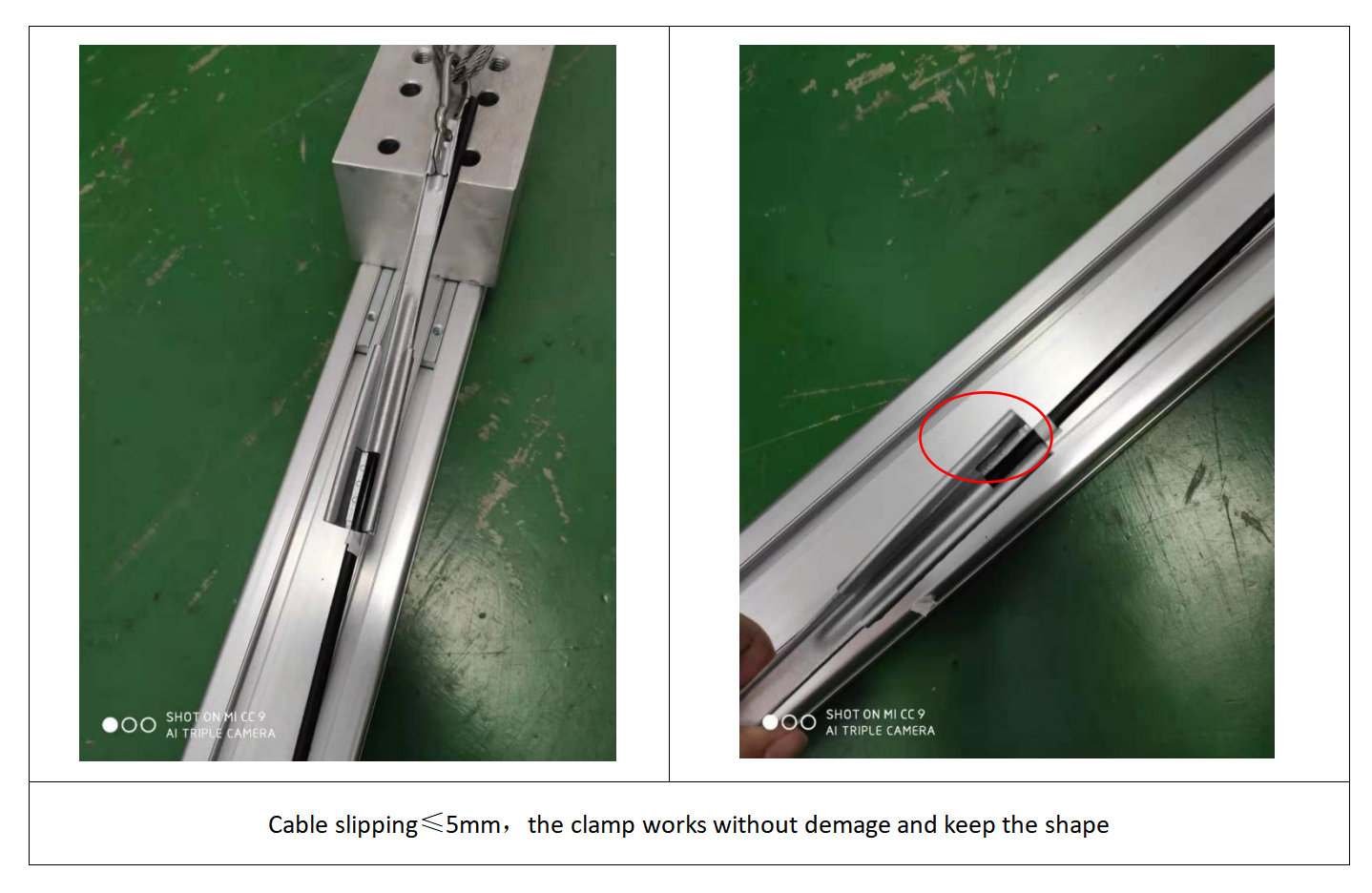 Test result Résultat du test