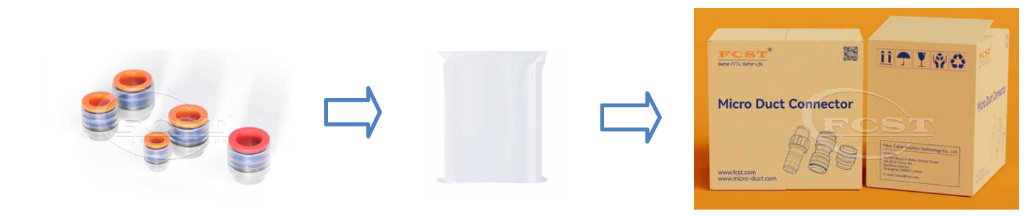 Emballage du capuchon de fin de micro-conduit alt