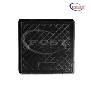Piéton 655x655 mm Couvercle et cadre de trou d'homme carré BMC 