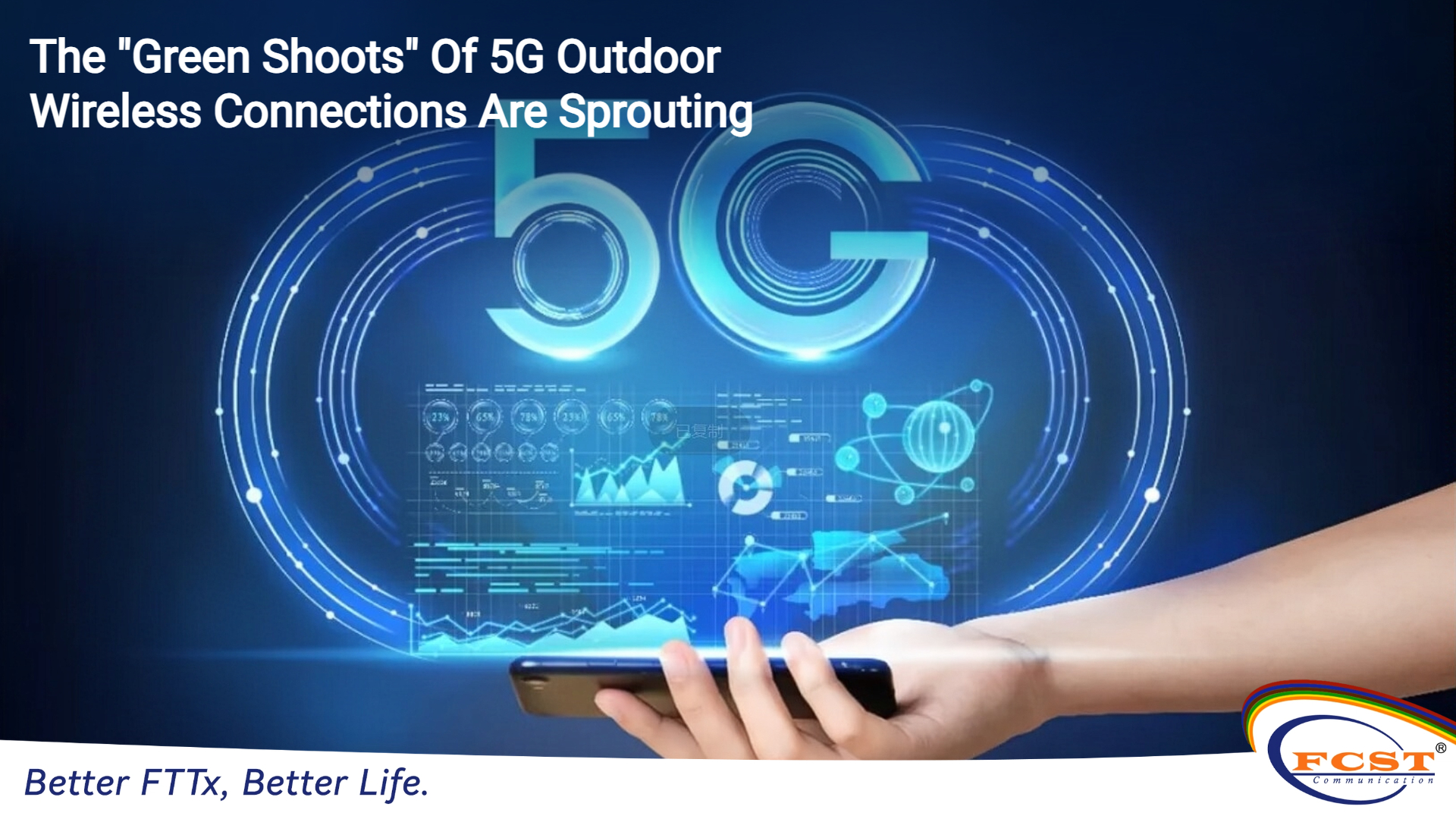 Les « pousses vertes » des connexions sans fil extérieures 5G germent