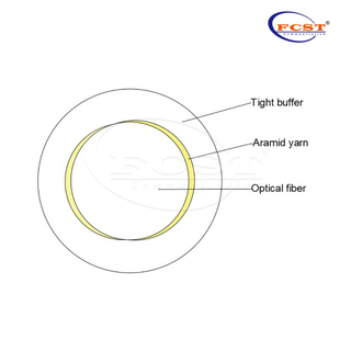 Fibre tampon serrée durcie FCST-UV 0,35 mm ± 0,02 mm