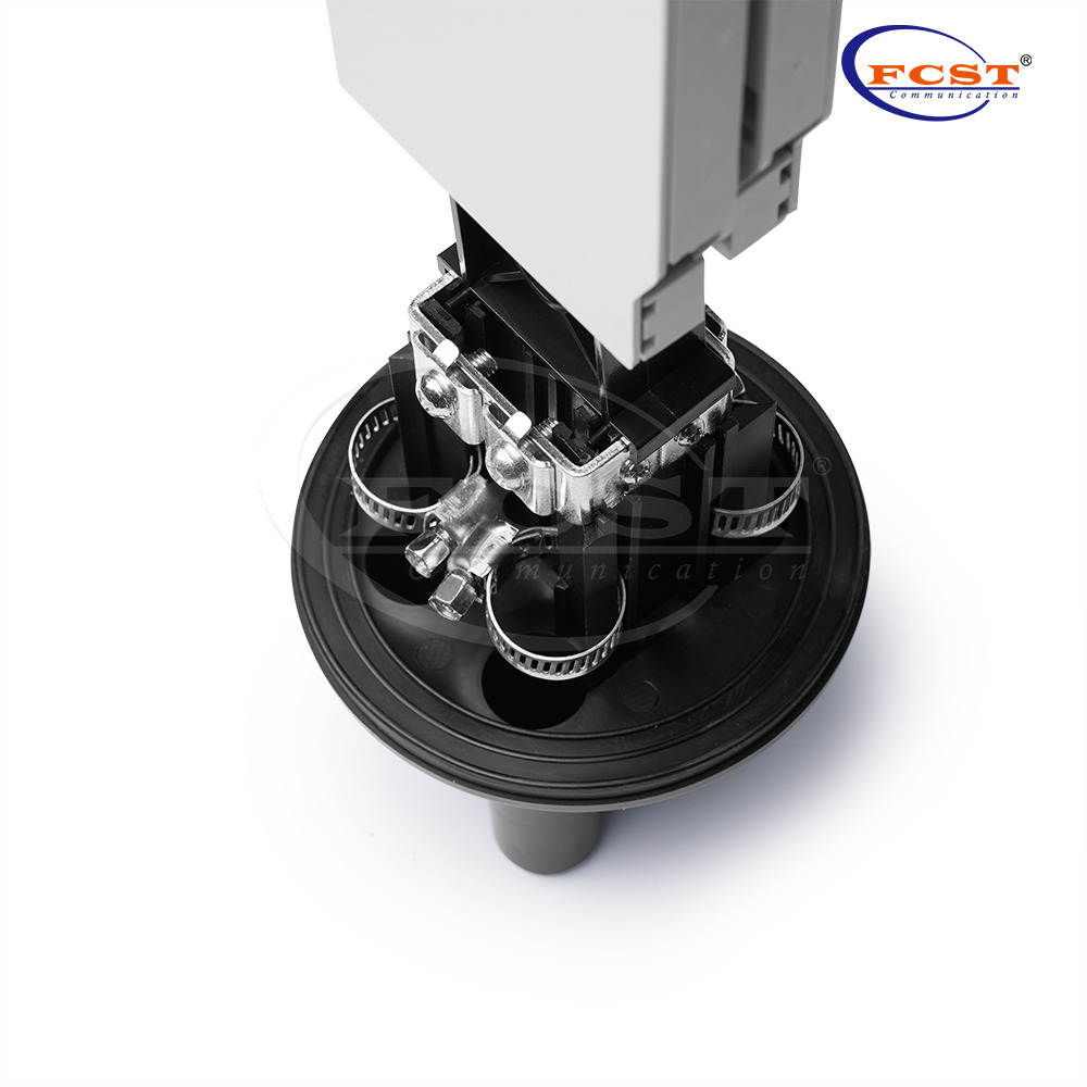 Fermeture d'épissure de fibre optique extérieure souterraine FCST012255 24F