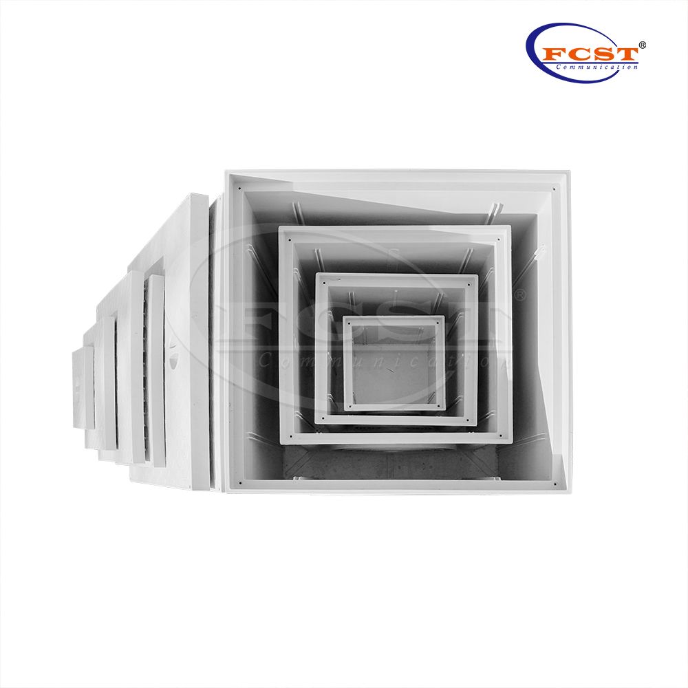 FCST-TH-SMC11-300 254*254*300mm Drain d'égout en plastique enterré souterrain à 3 voies pour conduits