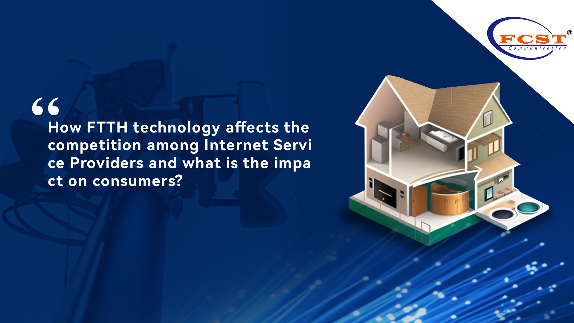 Comment la technologie FTTH affecte la concurrence entre les fournisseurs de services Internet et quel est l'impact sur les consommateurs?