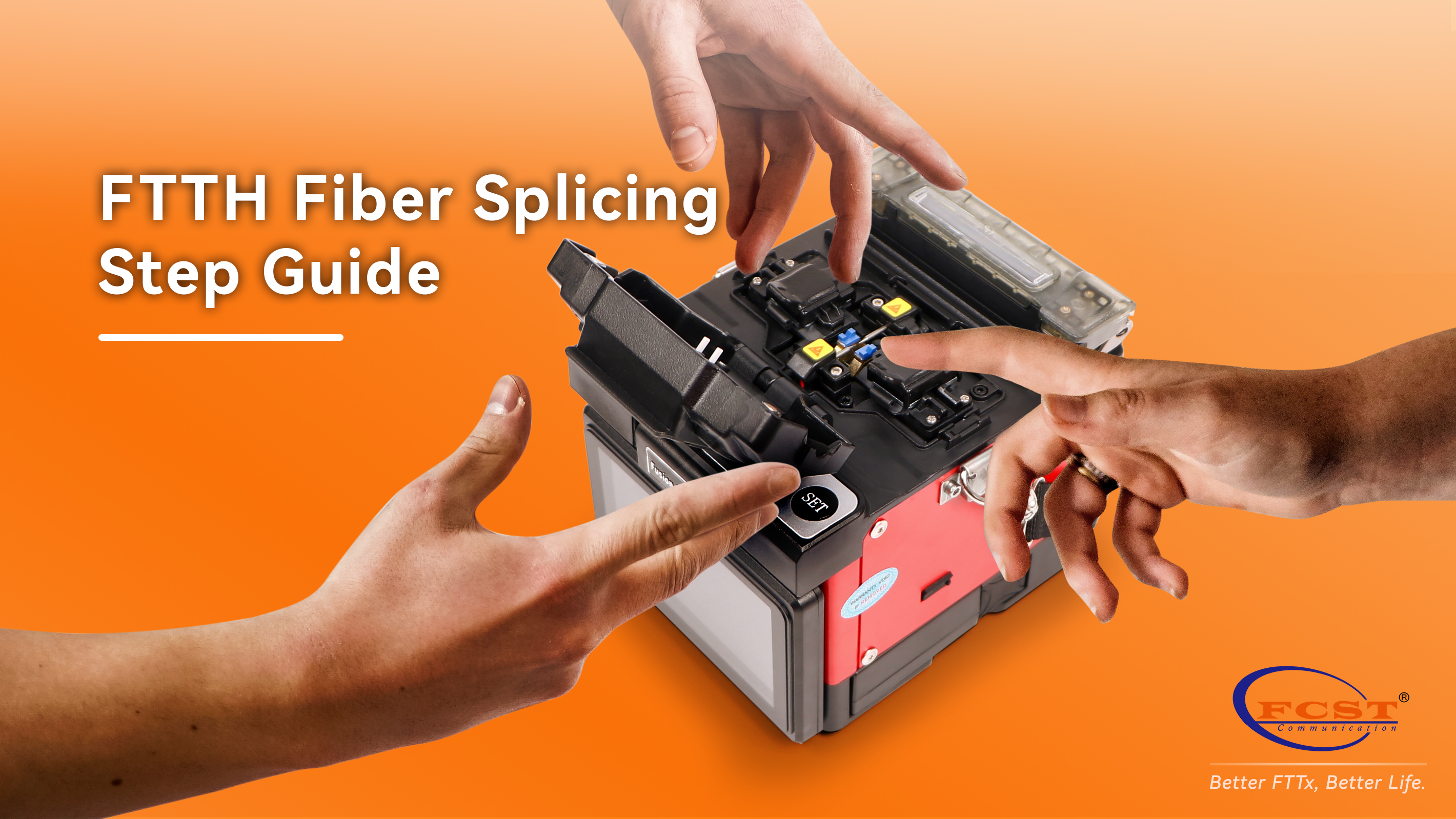 Guide d'étape d'épissage FTTH Fibre
