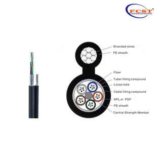 FCST GYTC8S Figure 8 Câble de fibre optique aérien 1-144 CORE
