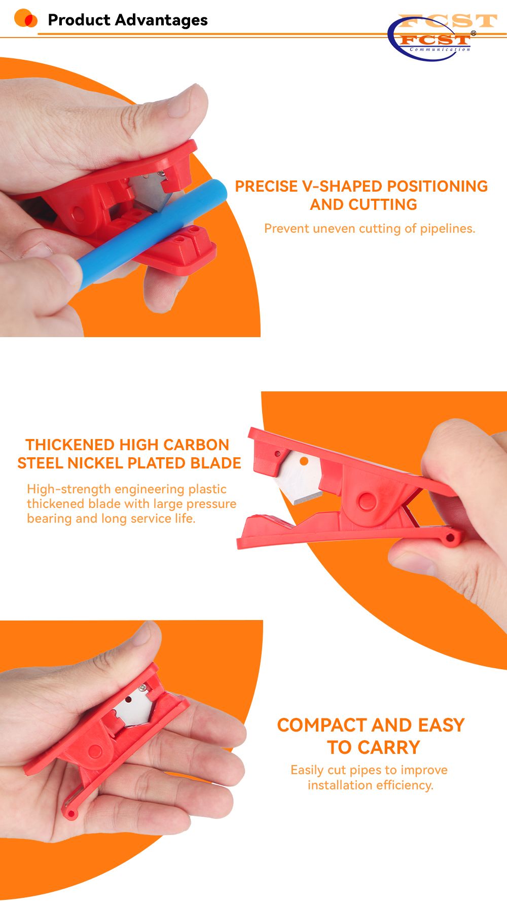  FCST221064 Coupe-microducs en PEHD 3-13 mm