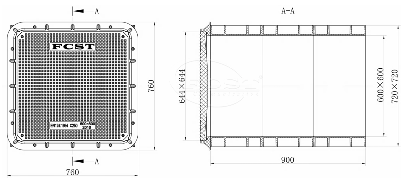 trou de main &agrave; fibre optique