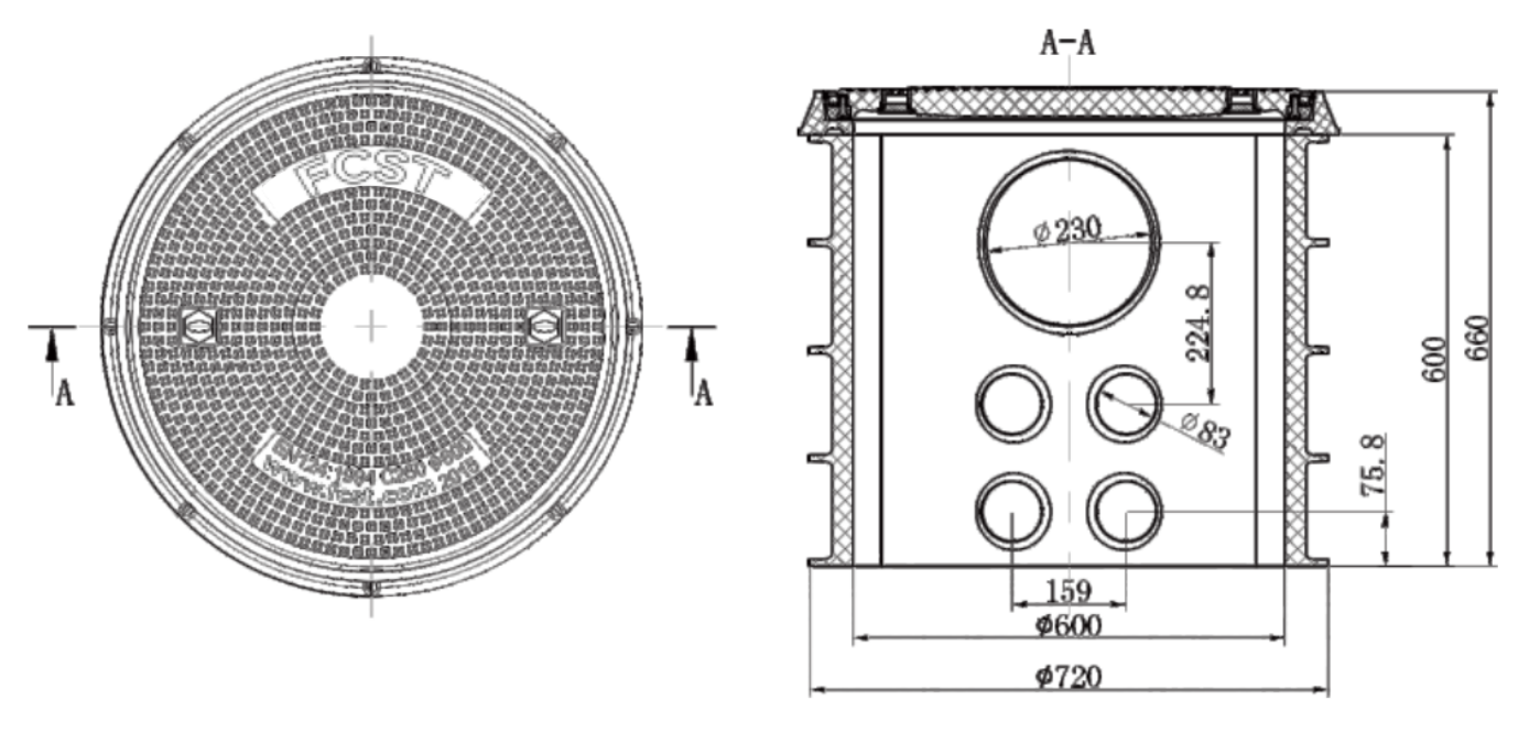 Taille du produit de chambre &agrave; fibre optique alt