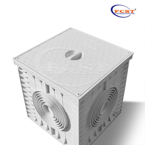 FCST-TH-SMC11-300 254*254*300mm Drain d'égout en plastique enterré souterrain à 3 voies pour conduits