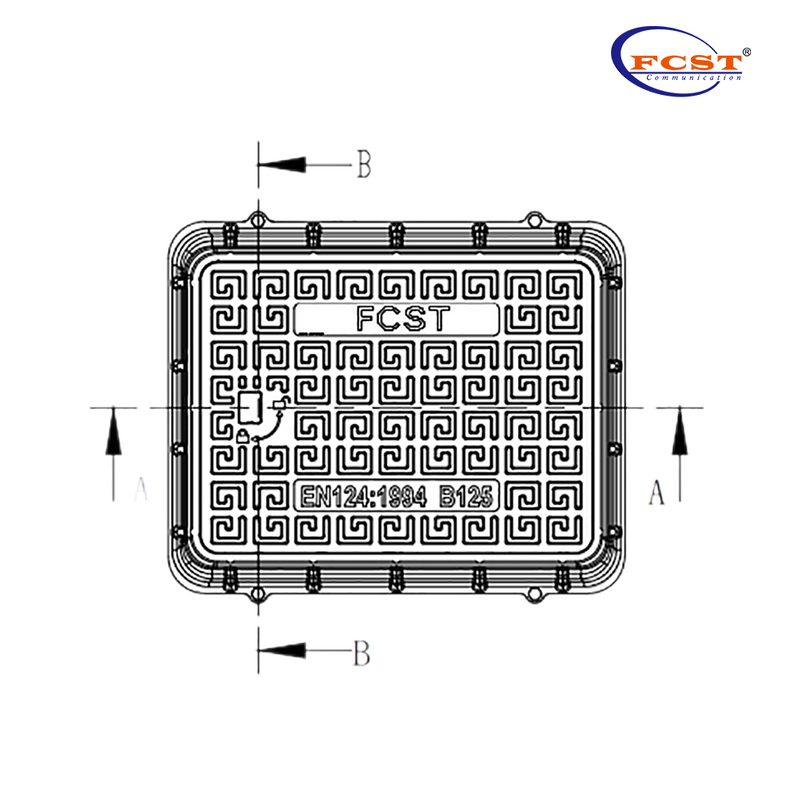 Trou d'homme de télécommunication durable de niveau 22 de FCST-TH-SMC04 pour l'installation de câbles avec un service personnalisé