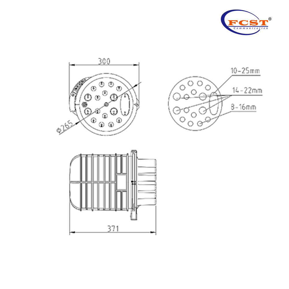 FCST012236-A FIBER OPTIC SPPLICE CLOSURE