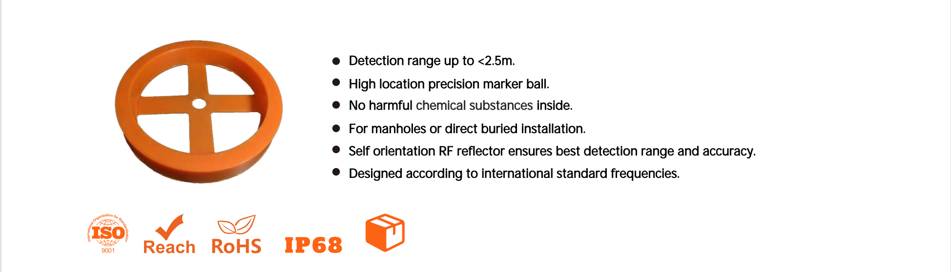 Marqueur &eacute;lectronique souterrain passif de solution d'outil de fibre 