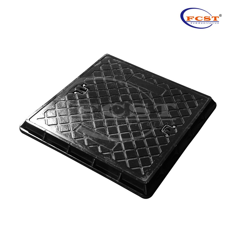 Piéton 655x655 mm Couvercle et cadre de trou d'homme carré BMC 