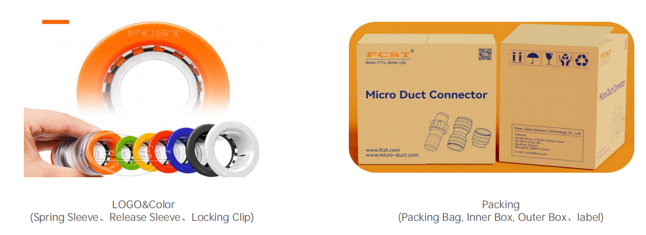 Connecteur de micro-conduit transparent