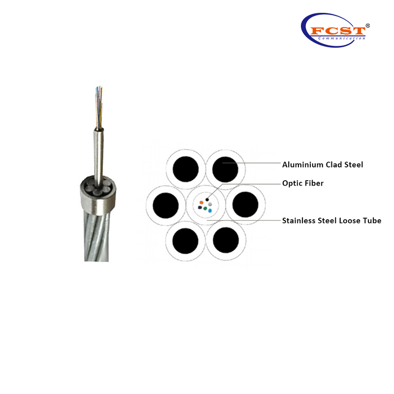 Câble fibre OPGW en acier inoxydable FCST-central