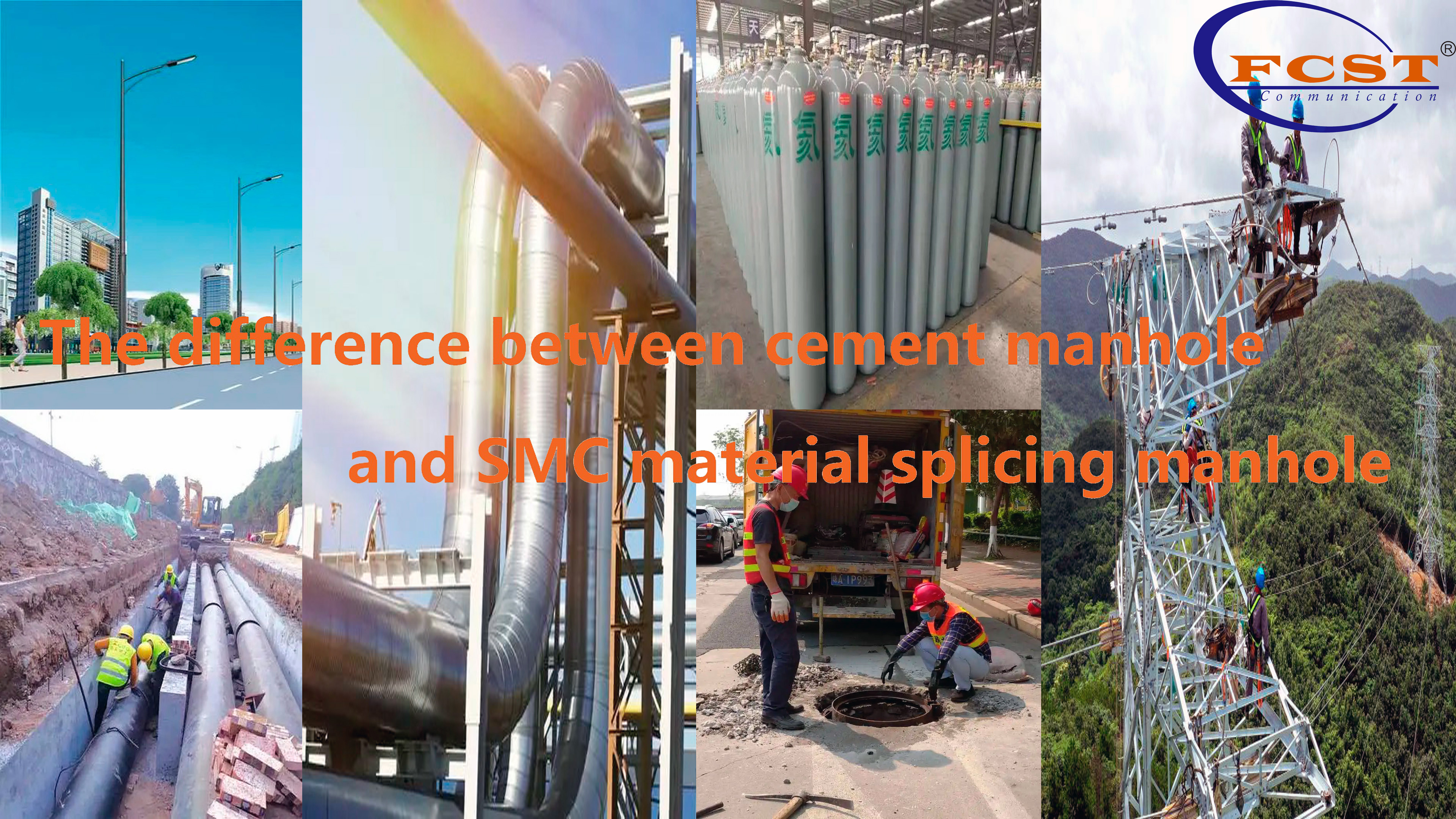 La différence entre le trou d'homme en ciment et le matériau SMC épissant le trou d'homme