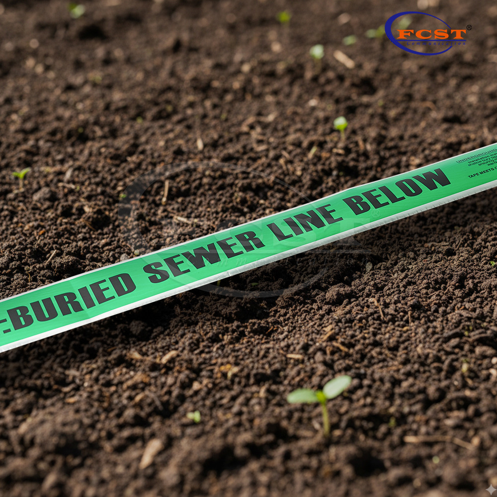 Bande d'avertissement détectable FCST-DWT pour les services publics enterrés