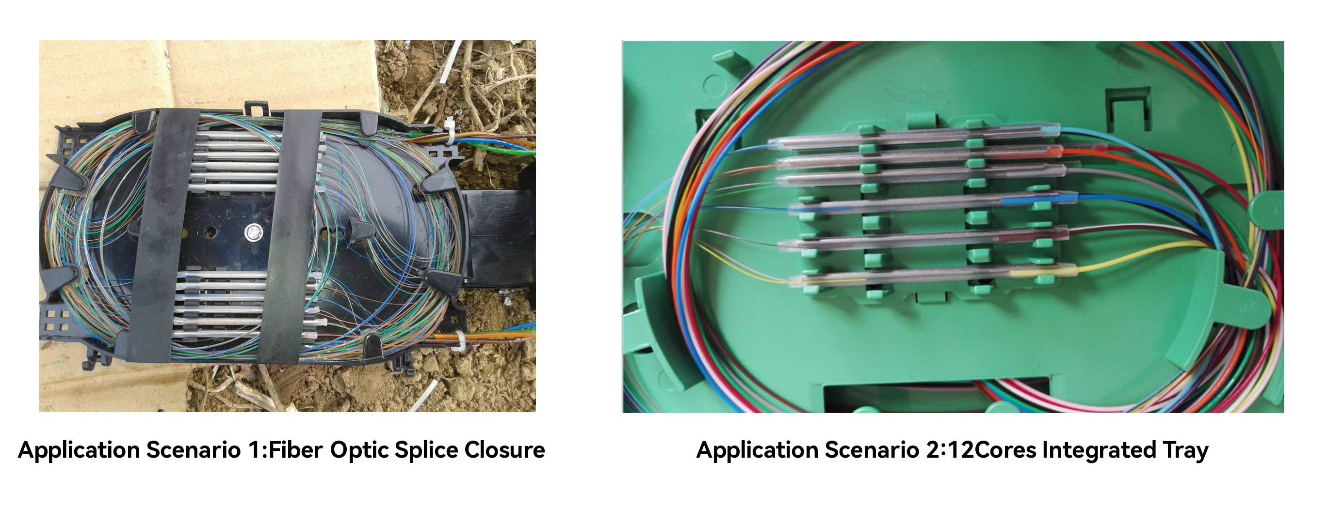 Combien de fibres optiques peuvent être placées dans un manchon de protection pour épissure de fibres (1)
