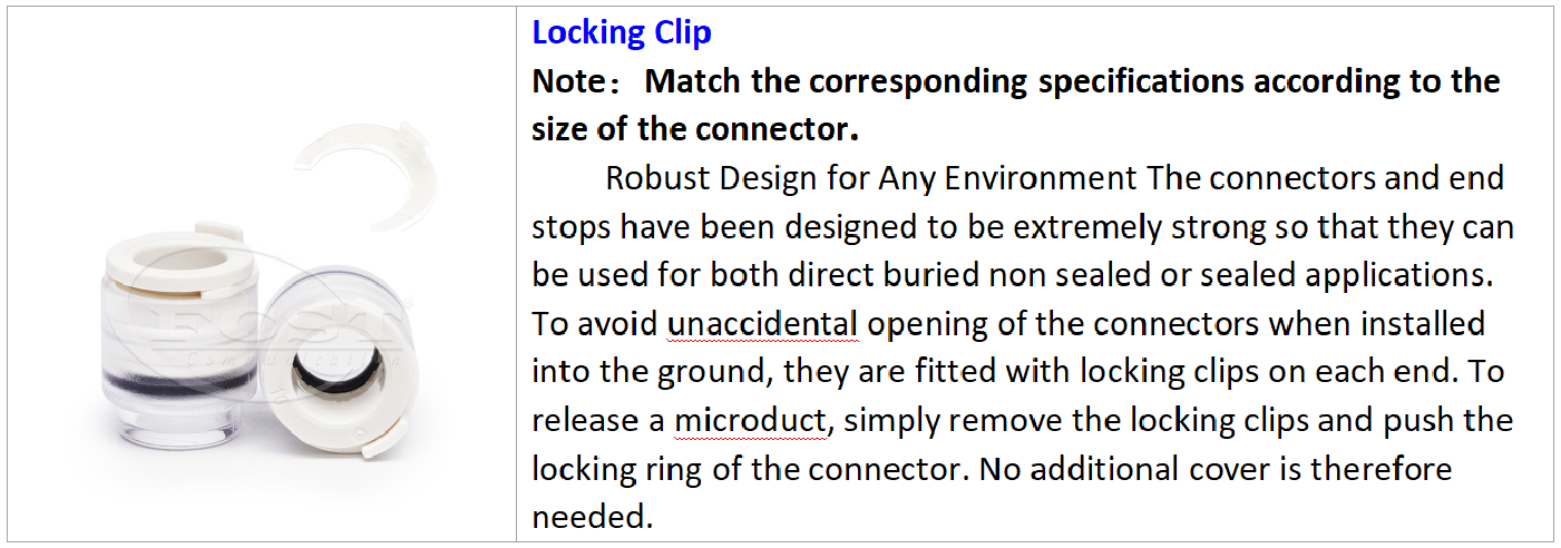 Accessoires de connecteur d'arr&ecirc;t de fin de conduit LSZH micro-conduit facultatif