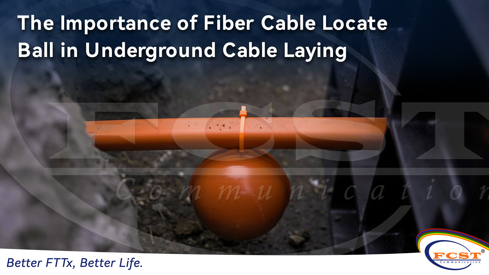 L'importance de la balle de localisation du câble en fibre dans la pose des câbles souterrains