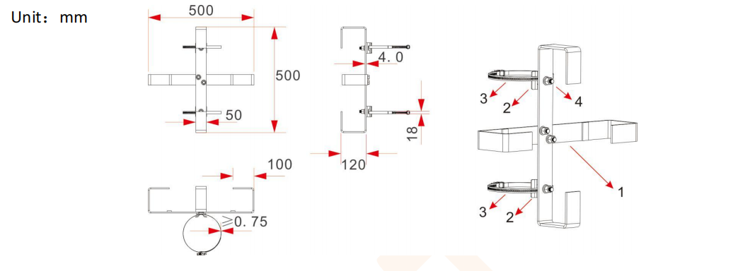 Rack de câble transversal FCST (7)