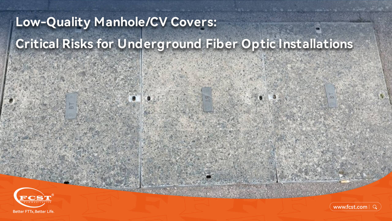 Couvercles de regards/CV de mauvaise qualité : risques critiques pour les installations souterraines de fibre optique