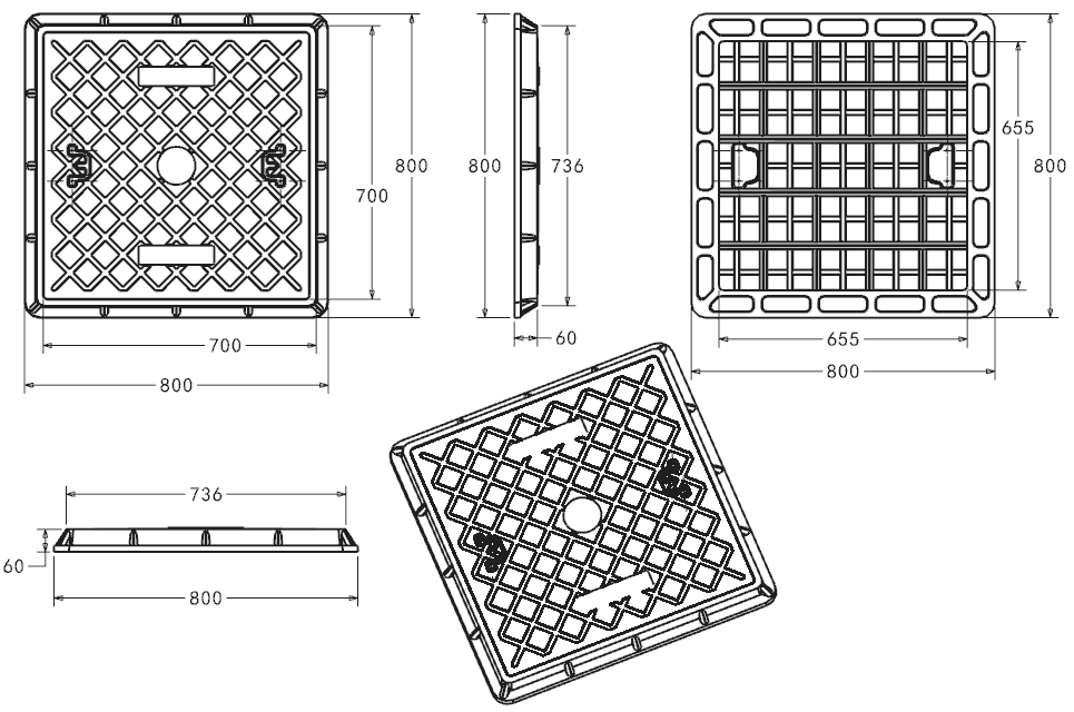 couverture de trou d'homme