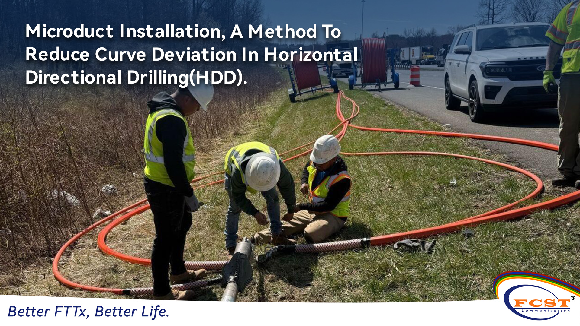 Installation du microduct-A Méthode pour réduire la déviation de la courbe dans le forage directionnel horizontal (disque dur).