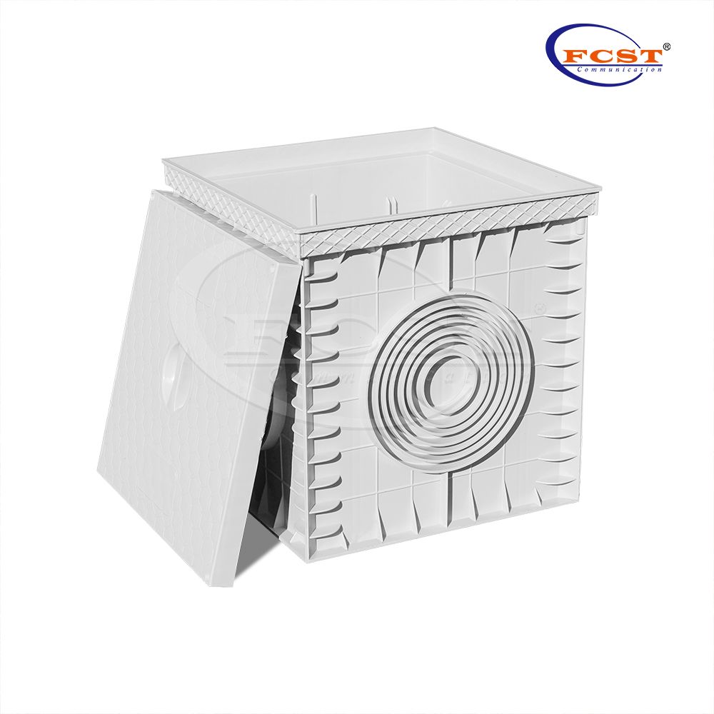 FCST-TH-SMC11-300 254*254*300mm Drain d'égout en plastique enterré souterrain à 3 voies pour conduits