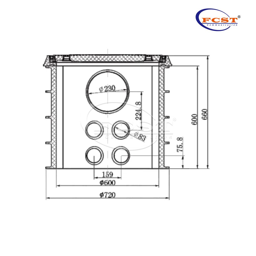 FCST-TH-SMC10 SMC Inspection Chamber Manhole Telecommunications