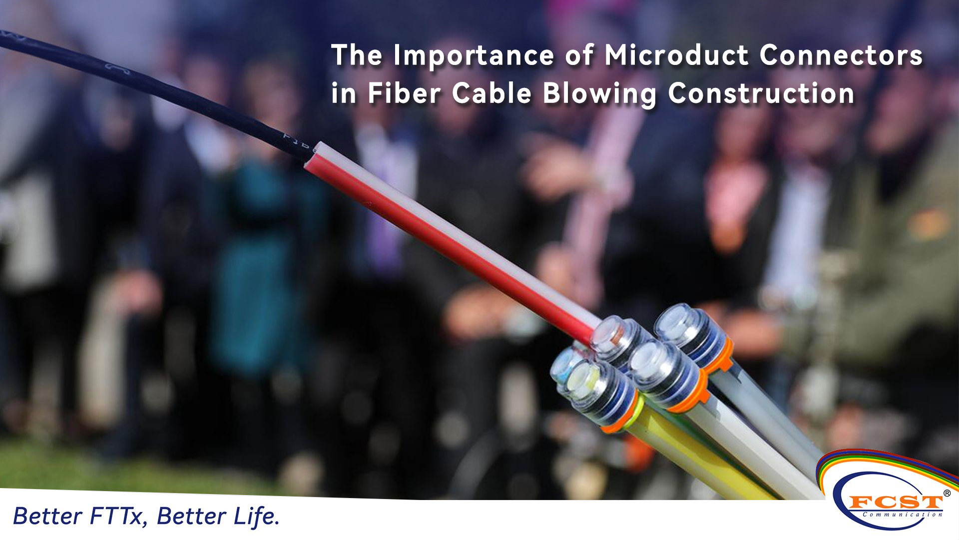 L'importance des connecteurs de microduct dans la construction de coups de câble en fibre