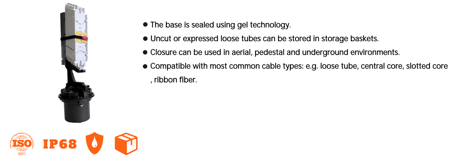 Fermeture d'&eacute;pissure de fibre FCST012253