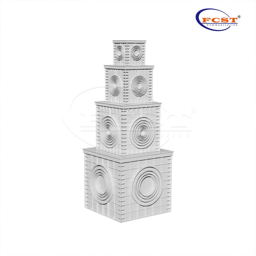 Fosse carrée de polypropylène de chambre d'accès de FCST-TH-SMC11-500 500*500*516 millimètres pour le système de drainage