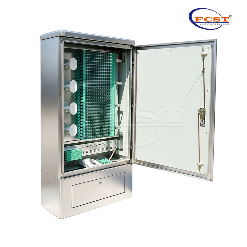 Armoire de Distribution de Fiber optique FCST03502, armoire ODN extérieure de grande capacité pour les réseaux de tronc et de Distribution FTTH