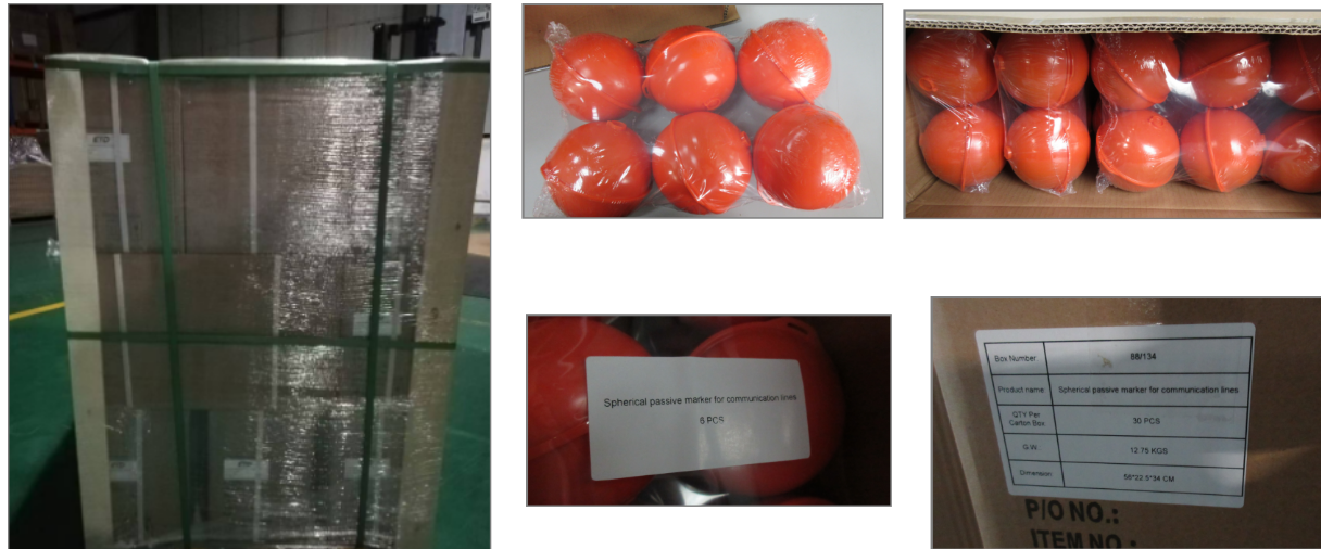 billes de marquage pour la localisation souterraine