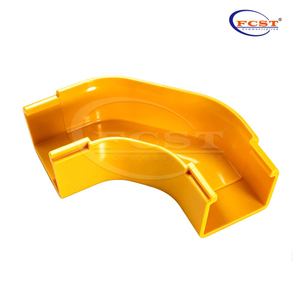 FCST-CR50-ELB90 Coude horizontal à 90° de 50 mm pour systèmes de chemins de câbles à fibre optique
