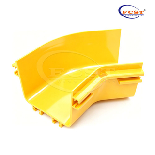FCST-CR120-ELB45 Coude horizontal 45° 120 mm pour chemin de câbles en fibre
