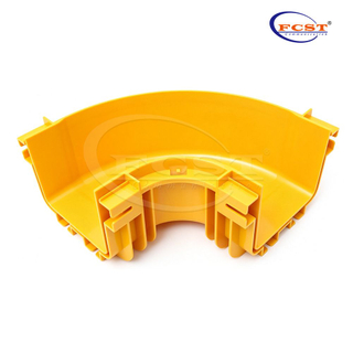 FCST-CR120-ELB90 Coude horizontal à 90° de 120 mm pour connecteur d'angle de chemin de câbles en fibre