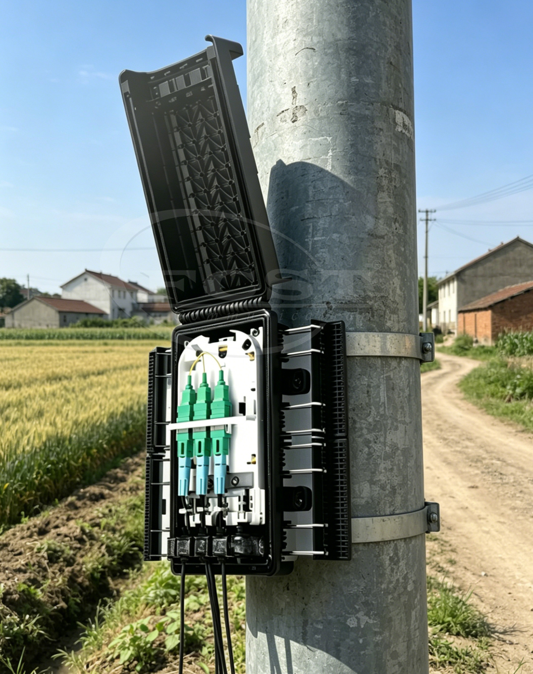 Bo&icirc;te &agrave; bornes FTTH &eacute;tanche 
