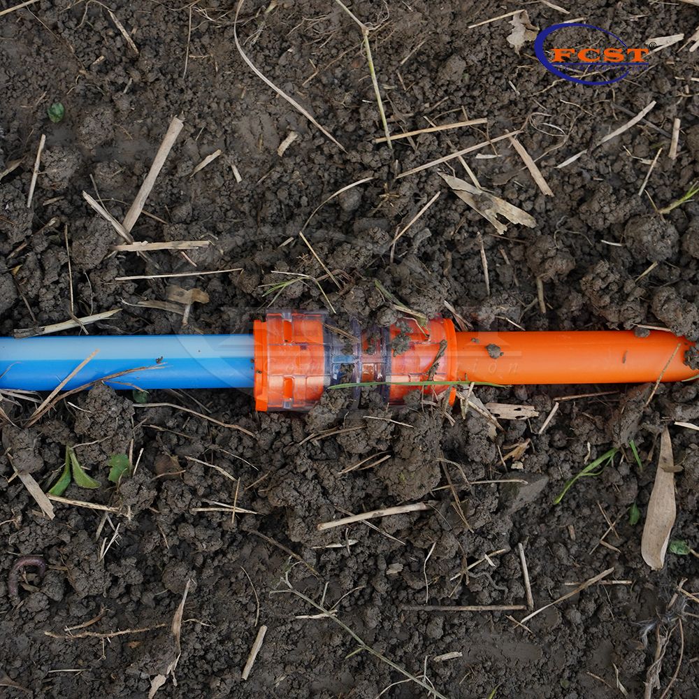 Utilisation de connecteur droit de microduc de DB de FCST-15JDB-SC IP68 pour le système soufflé par air de fibre optique