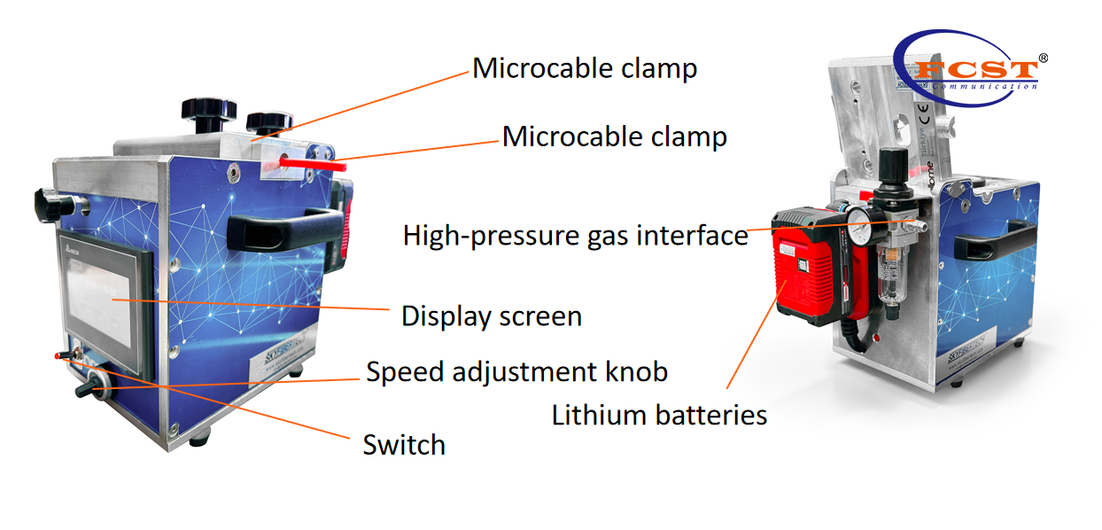 Machine de soufflage de fibres étendues MikroJet03